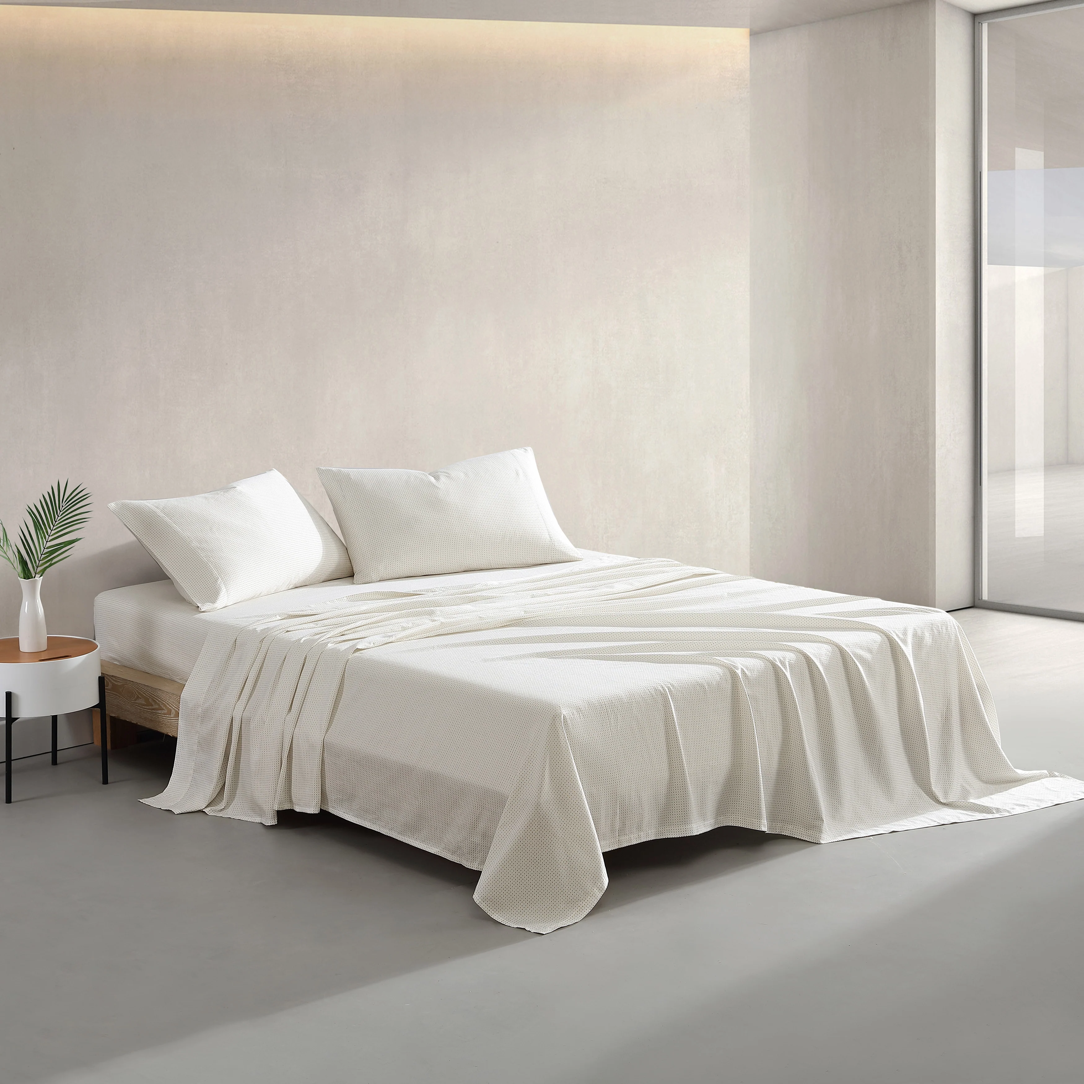 Marimekko Muru Open Beige Queen Sheet Set - Image 4