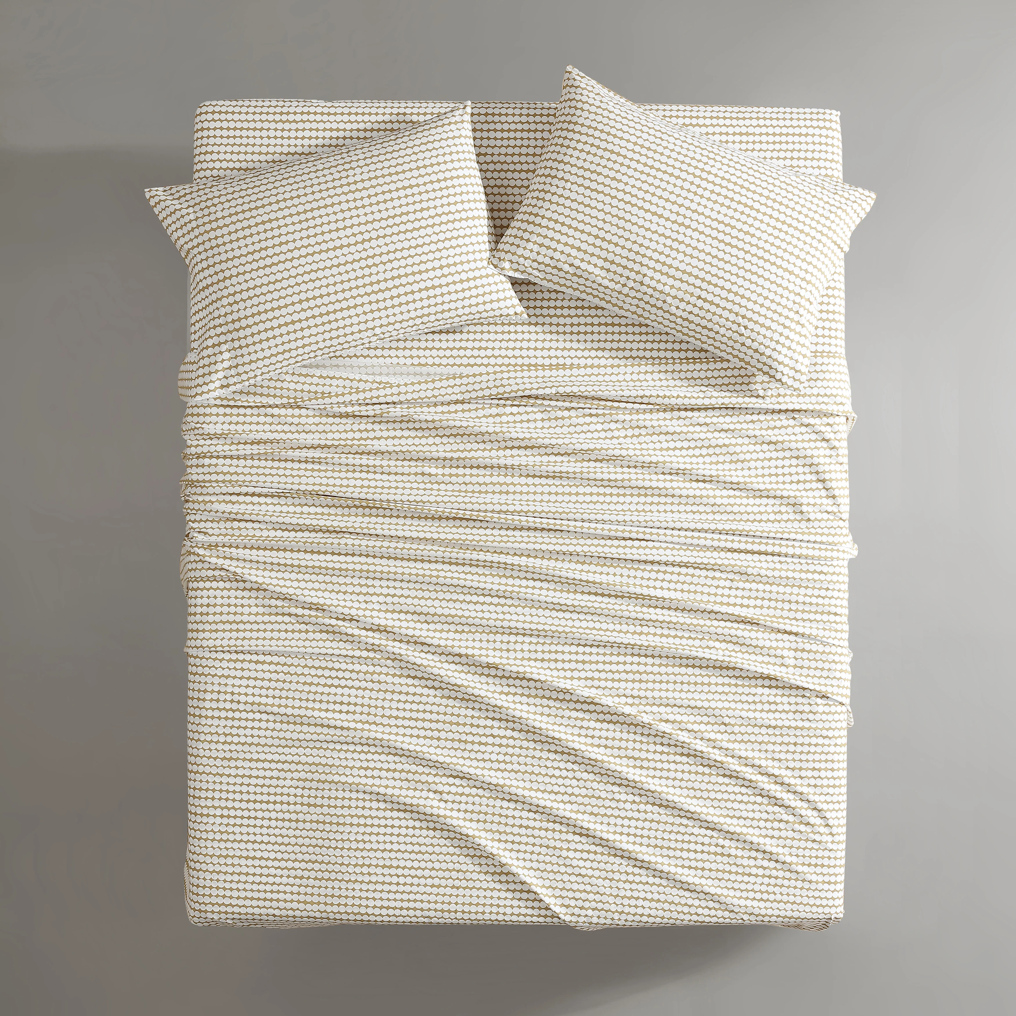 Marimekko Pikku Rasymatto Open Medium Beige Queen Sheet Set - Image 3