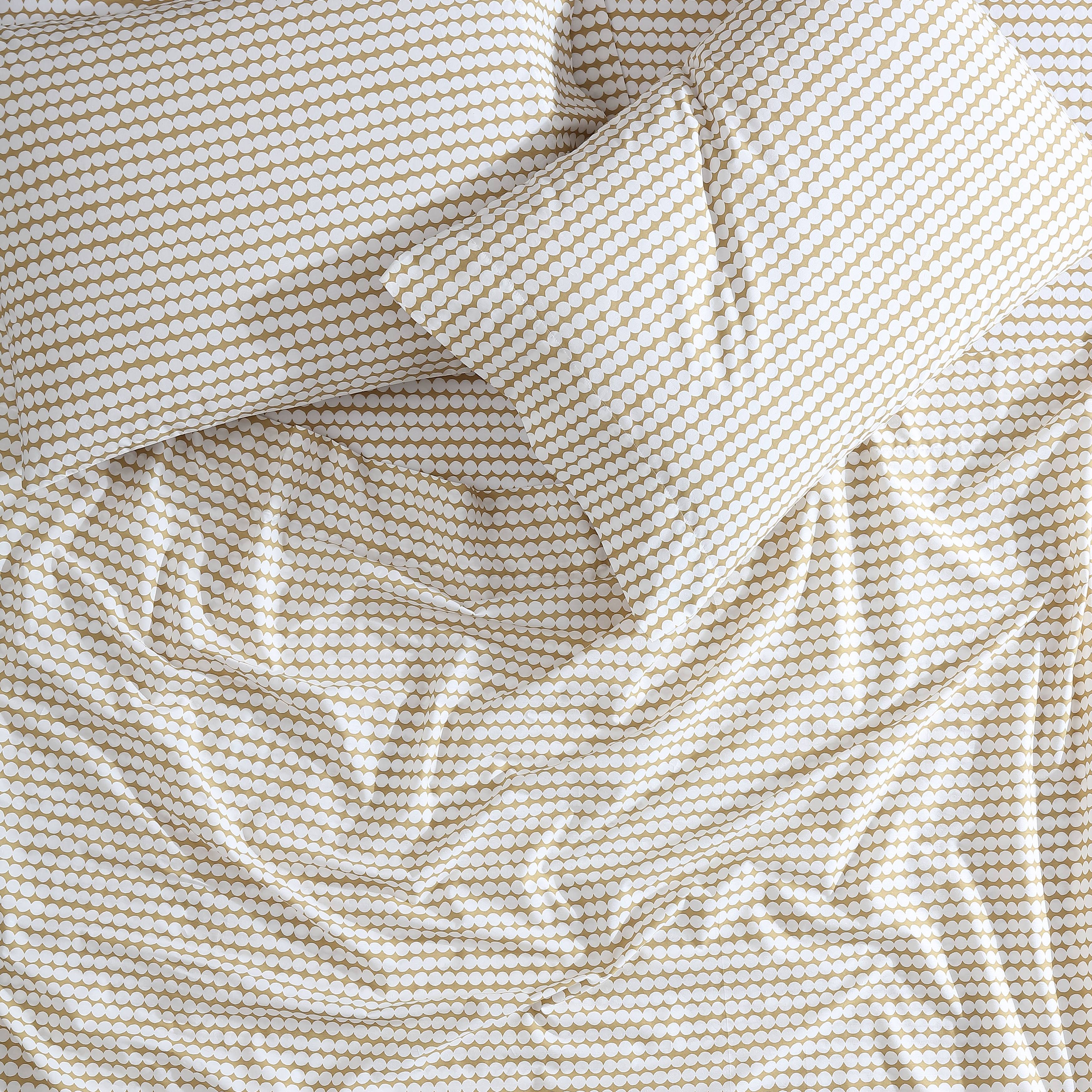 Marimekko Pikku Rasymatto Open Medium Beige King Sheet Set - Image 4