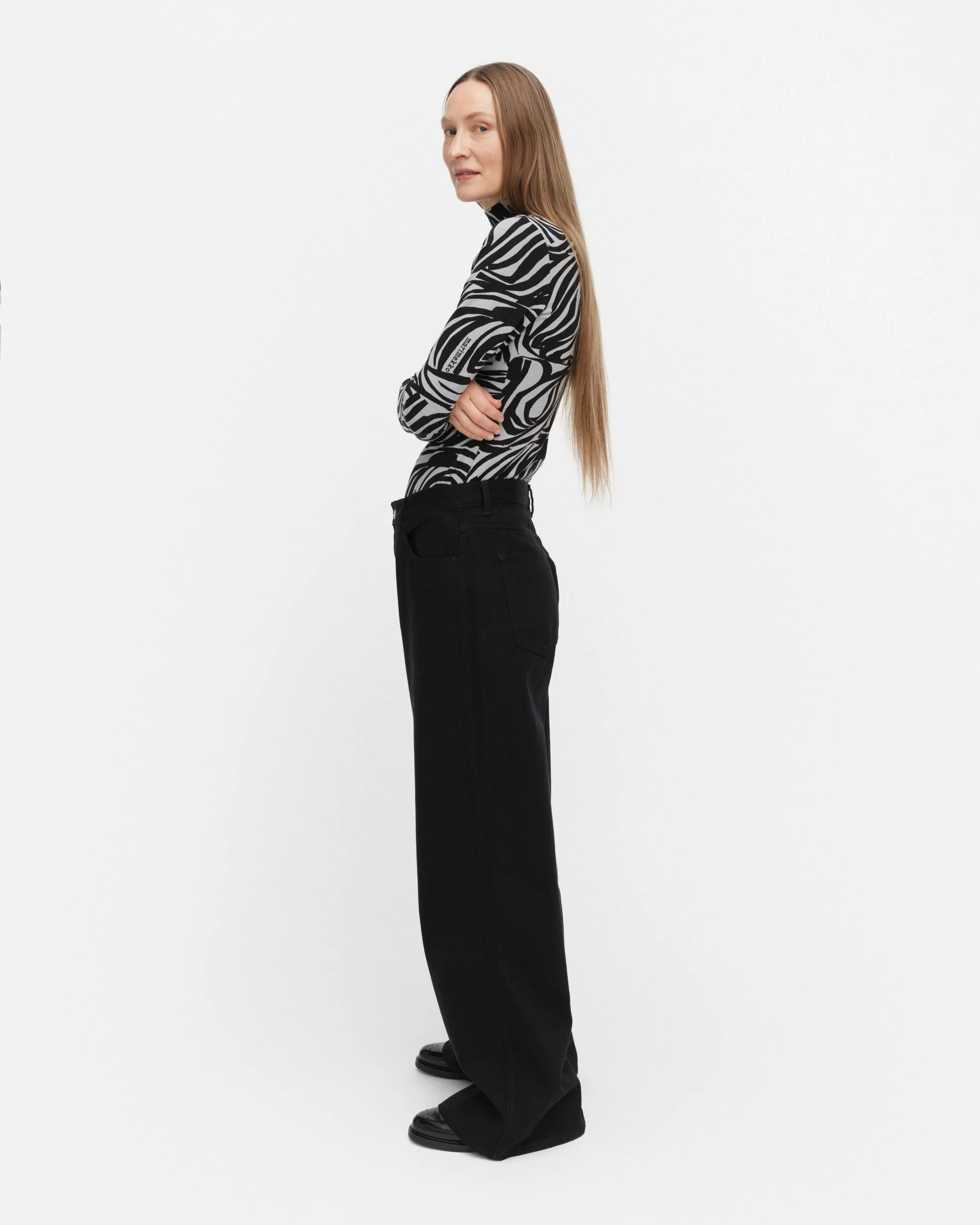Jäkälä Jokuraita Logo turtleneck shirt - Image 3