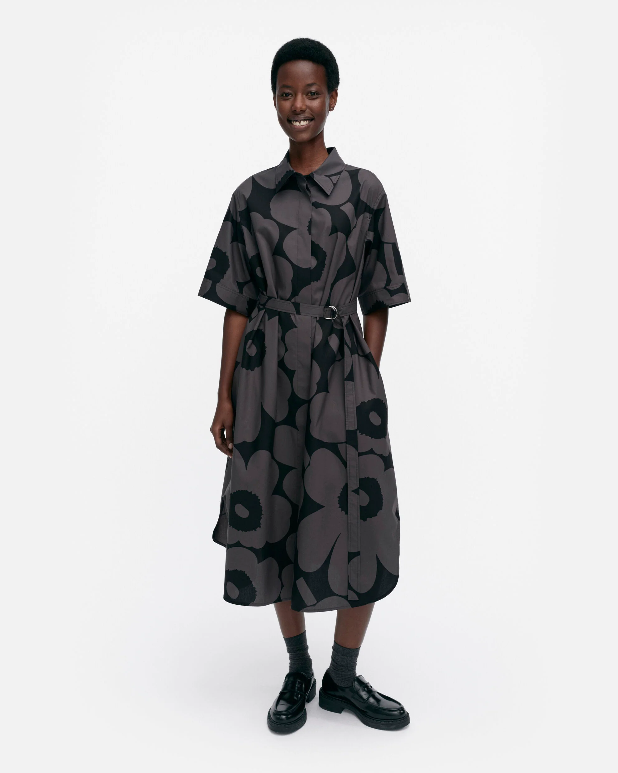 Popliini Unikko cotton dress
