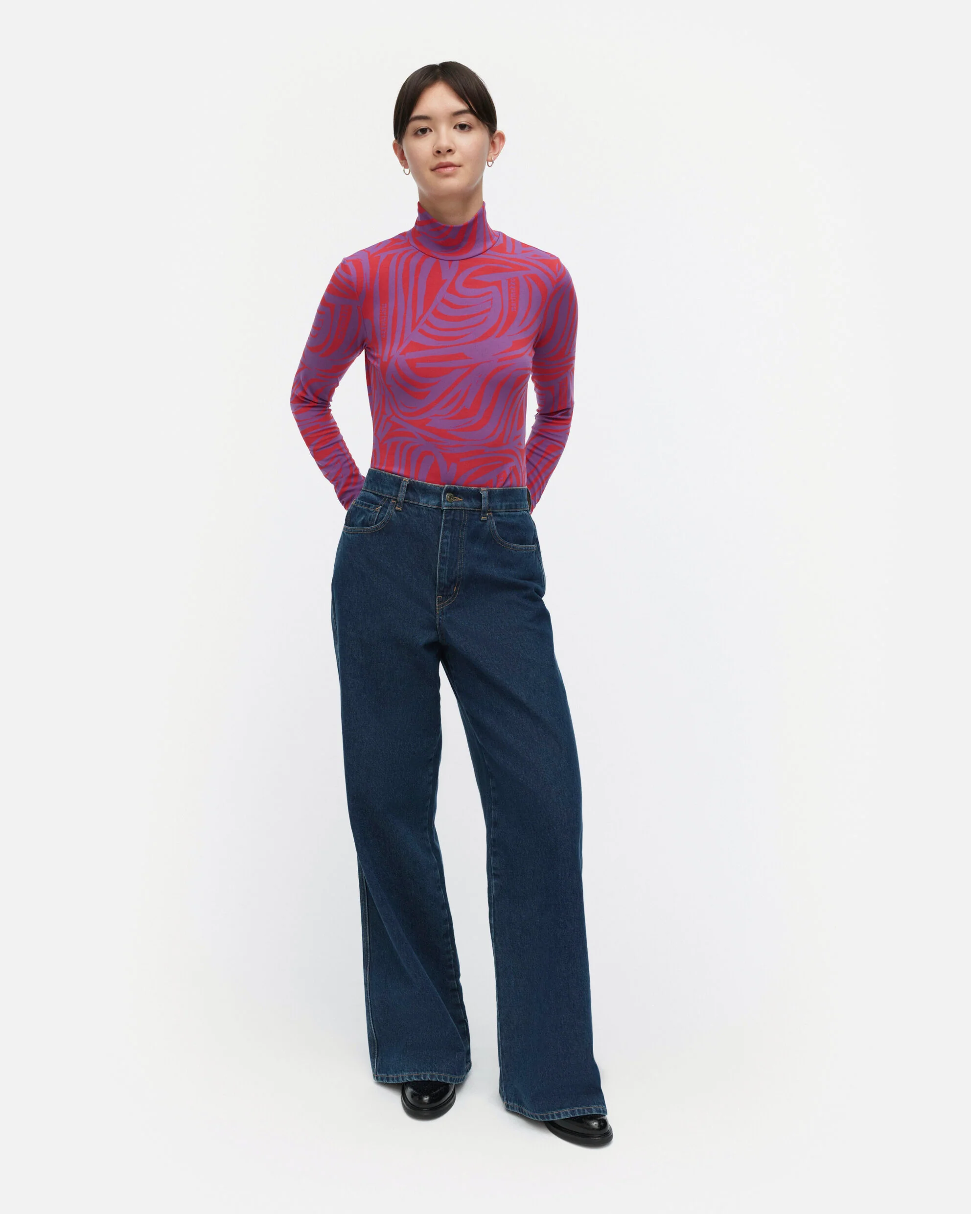 Jäkälä Jokuraita Logo Turtleneck shirt