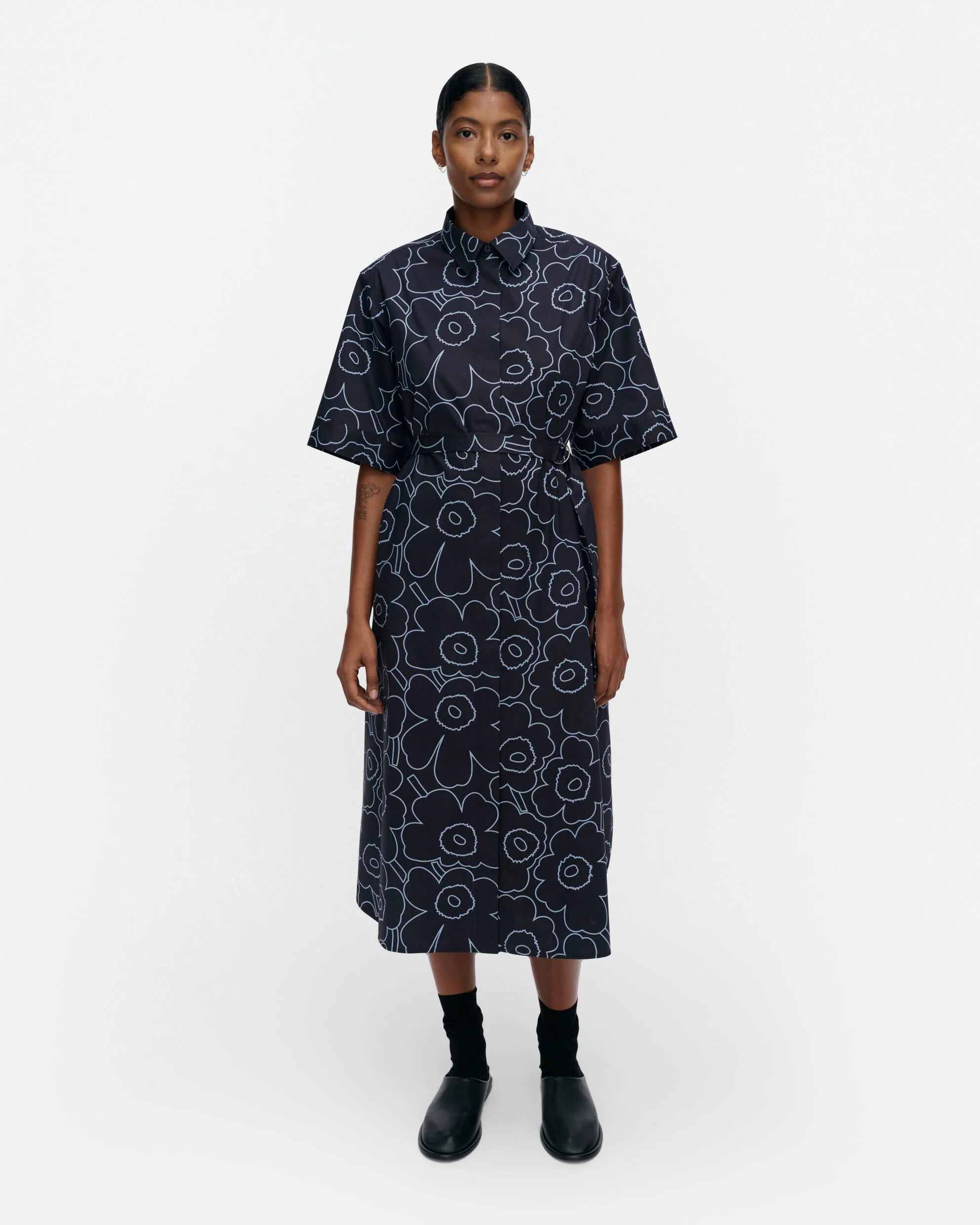 Popliini Piirto Unikko Dress - Image 4